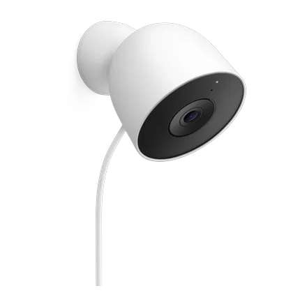 Google Nest Cam outdoor wired camera in white